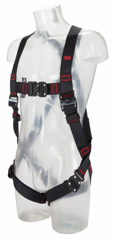 Preview: 3M™ Protecta® Auffanggurt E200 1161616, Größe M/L, Schnellverschluss, 1,42 Kg, Schwarz, Standard Auffanggurt im Westenstil