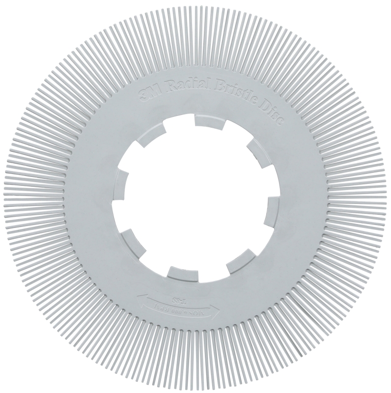 Preview: 3M™ Scotch-Brite™ Präzisions Radialborstenbürste Einzelsegmente PN-RB 7100374925, Ø 200 mm, 120+, Typ S (Gerade Borsten), Ohne Adapter, Grau, 6.000 U./Min., Für Reinigungs- und Entgratungsarbeiten