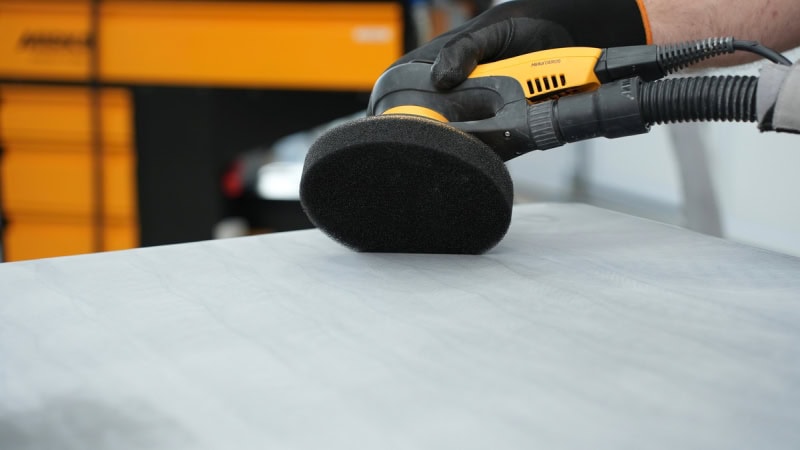 Preview: Mirka® AbraClean Pad 7915025004, 150 x 25 mm, Schwarz, Reinigungspad zum Entfernen von Schleifstaub