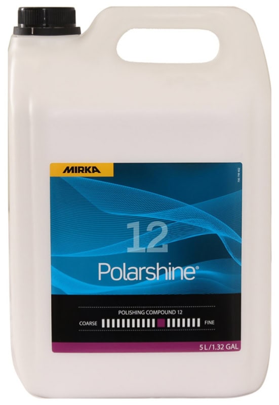 Preview: Mirka® Polarshine 12 7991200511, 5 Liter, Mittelgrobe One-Step Politur ideal für sehr feine Kratzer oder Unebenheiten