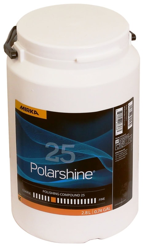 Preview: Mirka® Polarshine 25 7992702811, 2,8 Liter, Grobe Politur zum Entfernen grober Schleifriefen