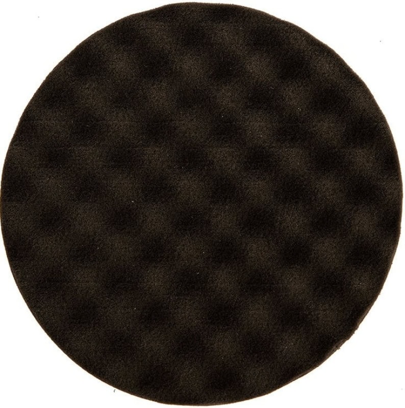 Preview: Mirka® Golden Finish 7993128521, Pad 2, Ø 77 mm, Schwarz, Gewaffelt, Schaumstoffpad, Für Finish- und Polierarbeiten