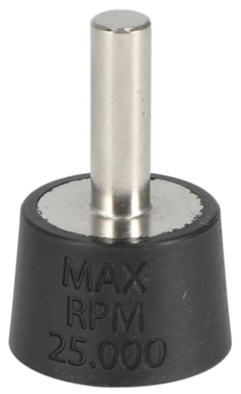 Preview: Mirka® Quick Disc Halter 8093260210, Ø 25 - 32 mm, Ungelocht, 6 x 20 mm Aufnahmeschaft, Hart, Ohne Schaumunterlage