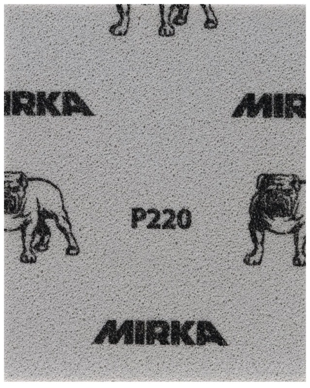 Preview: Mirka® Mirlon Softpad 8791150110, 115 mm x 140 mm, P60, A, Weich, Handpads mit Aluminiumkorn, Für Reinigungs- und Vorbereitungsarbeiten an Werkstücken