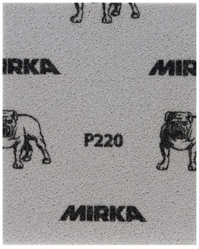 Preview: Mirka® Mirlon Softpad 8791150111, 115 mm x 140 mm, P120, A, Weich, Handpads mit Aluminiumkorn, Für Reinigungs- und Vorbereitungsarbeiten an Werkstücken