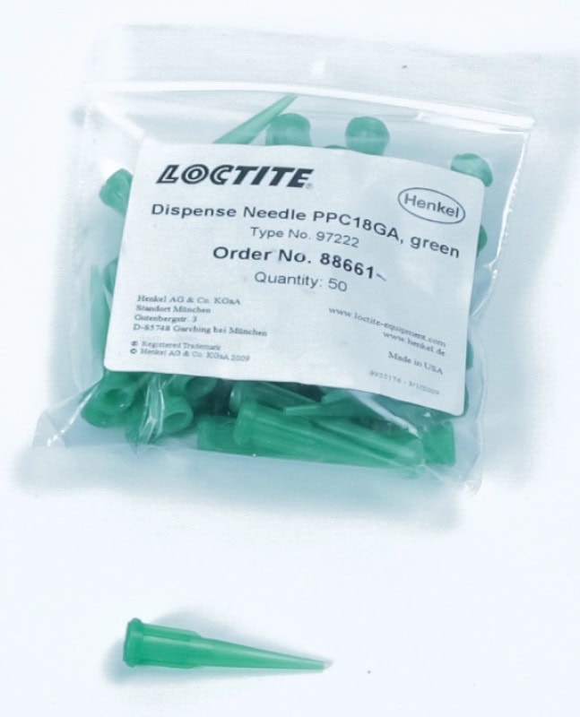 Preview: Henkel™ Loctite® 97222 Dosiernadel, Ø 0,84mm, Grün, 88661, Zur Applikation von 1K Loctite® Klebstoffen