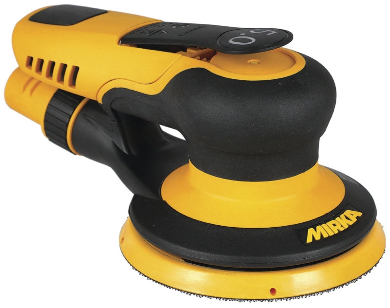 Preview: Mirka® PROS 550CV Druckluft Exzenterschleifer 8995550111, Ø 125 mm, 5 mm Schleifhub, 5/16"-Gewinde, Zentralabsaugung, 0,36 PS / 270 Watt, Externer Absauganschluss