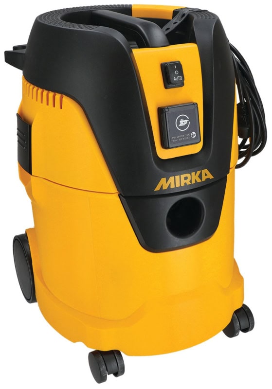 Preview: Mirka® Industrie Staubsauger 1025 L P&C 8999000111, 25 Liter, Nass & Trocken, 1,35 PS / 1000 Watt, 3.600 L/.Min., Staubklasse L, Anti Statisch (ESD), Manuelle Filterreinigung, Auto Start, Für staubfreies Schleifen & Arbeiten am Arbeitsplatz