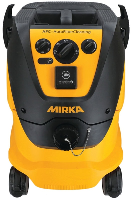 Preview: Mirka® Industrie Staubsauger 1230 M AFC 8999220111, 30 Liter, Nass & Trocken, 1,63 PS / 1200 Watt, 4.500 L/.Min., Staubklasse M, Anti Statisch (ESD), Automatische Filterreinigung, Auto Start, Für staubfreies Schleifen & Arbeiten am Arbeitsplatz