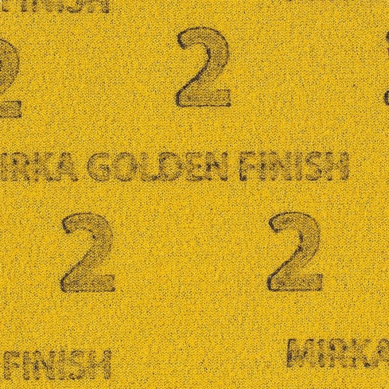 Preview: Mirka® Golden Finish-2 8A24101502GF, Ø 150 mm, Ungelocht, Kletthaftend, Schleifscheibe mit Aluminiumkorn, Für Finisharbeiten