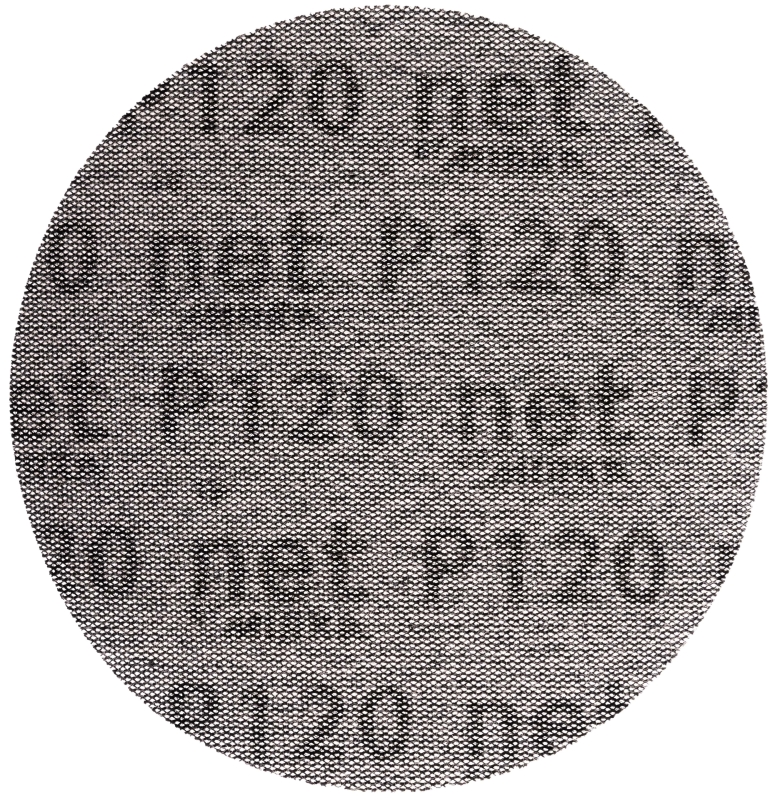 Preview: Mirka® Autonet Schleifscheibe AE24105025, Ø 150 mm, P320, Gitternetz, Kletthaftend, PA Gitternetz, Aluminiumkorn, Für Entlacken und Lackschliff