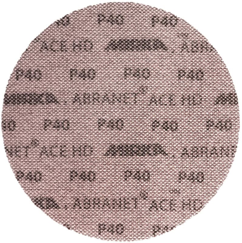 Preview: Mirka® Abranet Ace HD AH22300540, Ø 225 mm, P40, Gitternetz, Kletthaftend, PA Gitternetz Schleifscheibe mit Keramikkorn