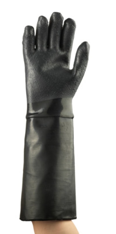 Preview: Ansell AlphaTec™ 19-024 Chemikalienschutzhandschuh 19024080, Für extreme Temperaturen und Chemikalien, Größe 8, Schwarz, 450 mm, Mit doppelt isolierendem Neoprenfutter