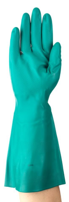 Preview: Ansell AlphaTec™ 58-335 Chemikalienschutzhandschuh 58335090, Für chemische und mechanische Belastungen, Größe 9, Grün, 380 mm lang, Mit AQUADRI™ Moisture Management Technologie