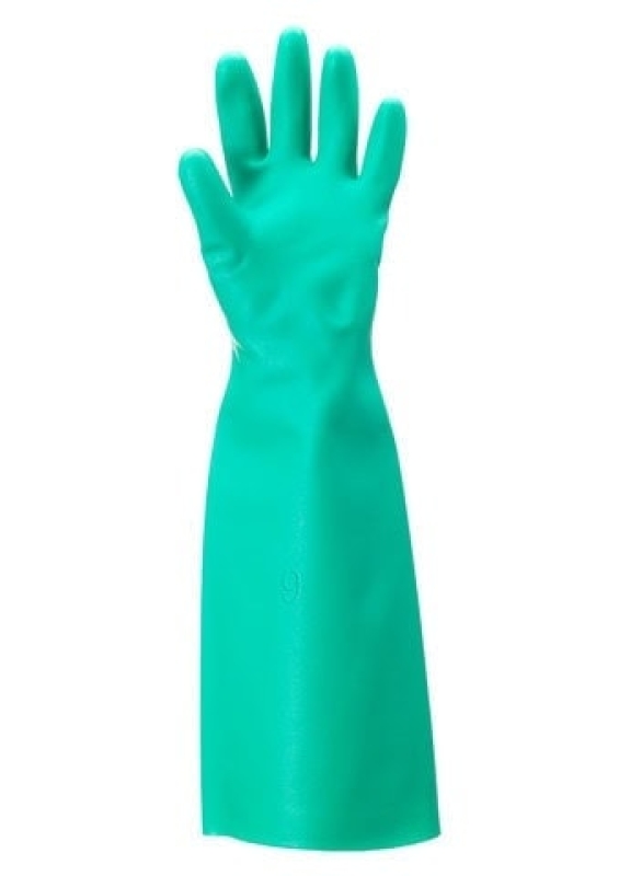 Preview: Ansell AlphaTec™ Solvex™ 37-185 Chemikalienschutzhandschuh 37185070, Für Chemie-, Lebensmittel- und Prozessanlagen, Größe 7, Grün, 457 mm lang