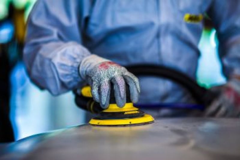 Preview: Mirka® Abranet 5424105012, Ø 150 mm, P120, Gitternetz, Kletthaftend, PA Gitternetz Schleifscheibe mit Aluminiumkorn