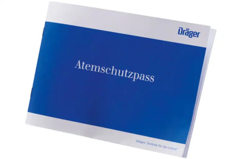 Preview: Dräger® Atemschutzpass 2305150, Für effiziente Dokumentation und Verwaltung der Atemschutzgeräte Träger