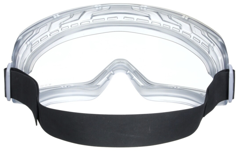 Preview: 3M™ GoggleGear™ Schutzbrille GG3201-AAF, Klar, Chemikalienbeständige Acetat Scheibe, Belüftet, Anti Beschlags Beschichtung, UV Schutz, Zum Schutz gegen Chemikalien & Flüssigkeitsspritzer