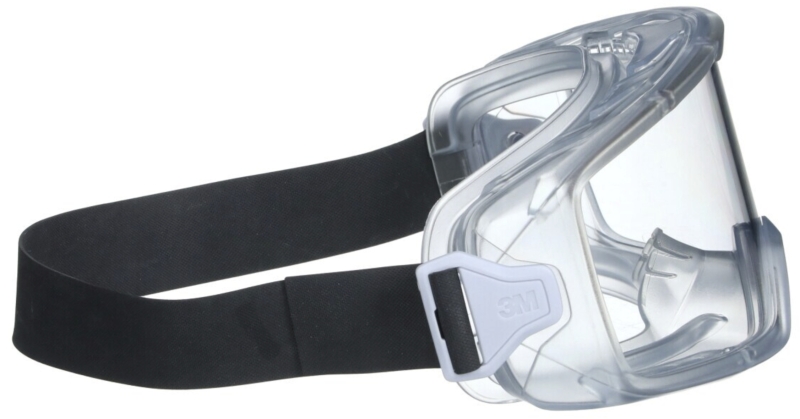 Preview: 3M™ GoggleGear™ Schutzbrille GG3201-AAF, Klar, Chemikalienbeständige Acetat Scheibe, Belüftet, Anti Beschlags Beschichtung, UV Schutz, Zum Schutz gegen Chemikalien & Flüssigkeitsspritzer
