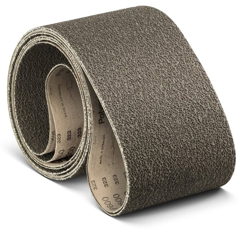 Preview: VSM COMPACTGRAIN (SIC) CK918X 753616, 100 mm x 3500 mm, S, P240, X-Polyester, Ausführung (E07), Schwarz, Schmalband mit Siliziumkarbid Granulat, Für Edelstahl und Unlegierter Stahl