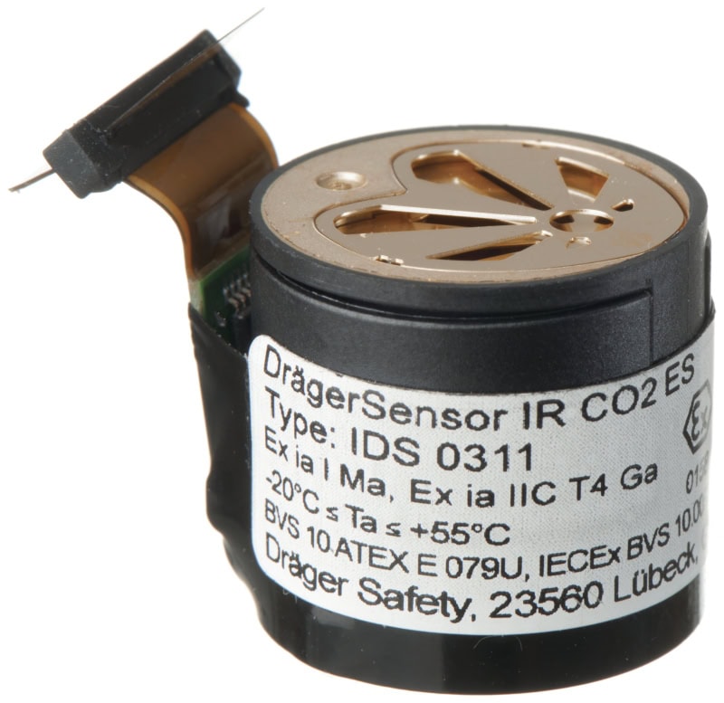Preview: Dräger® IR CO2 ES Sensor 6851882, Kohlenstoffdioxid, 0 bis 5 Vol.-% CO2, Infrarot Sensor, Für Dräger® Gasmessgeräte