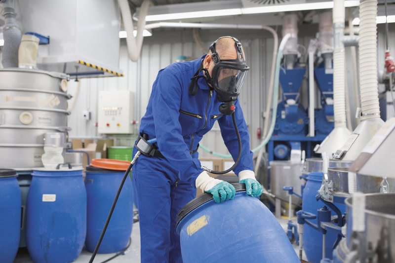 Preview: Dräger® PAS® X-plore® Druckluft Einheit 3363584, Ohne Hüftgurt, 4A/3B, Passend für Halb- & Vollmasken mit Lungenautomat, Partikel- Gase- & Dämpfeschutz, Für Anwendungen in Industrie und Gesundheitswesen