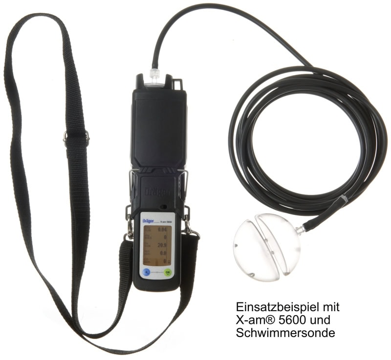 Preview: Dräger® X-am® Pumpe CSE Kit 8327117, X-am® Pumpe inkl. Koffer, Tragegurt, Schwimmersonde, 5 m FKM Schlauch & Netzteil, Zur Fernprobenahme von Gasen, Für Dräger® X-am® 2500 / 2800 / 5000 / 5600 / 5800