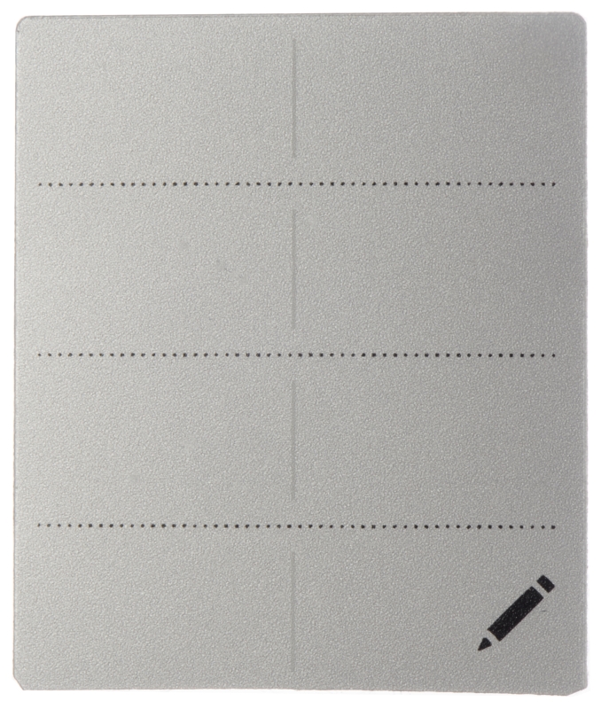 Preview: Dräger® X-am® & X-act® Aufkleber für Halter am Tragegurt 8327645, Silber, 5 Stück pro Packung, Für Dräger® X-am® 3500 / 8000 & X-act® 7000