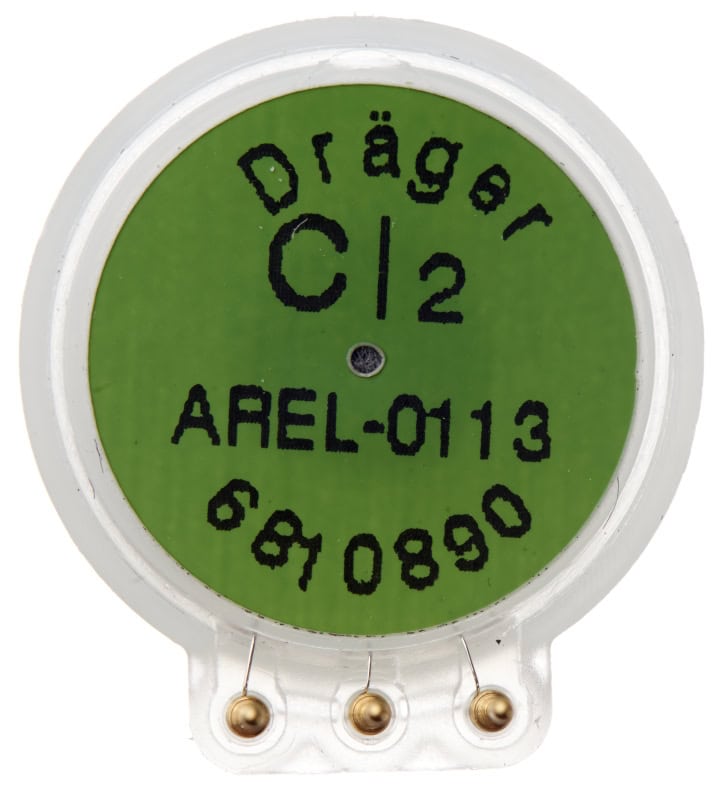 Preview: Dräger® XXS Cl2 Sensor 6810890, Chlor, 0 bis 20 ppm, Elektrochemischer Sensor, Für Dräger® Gasmessgeräte