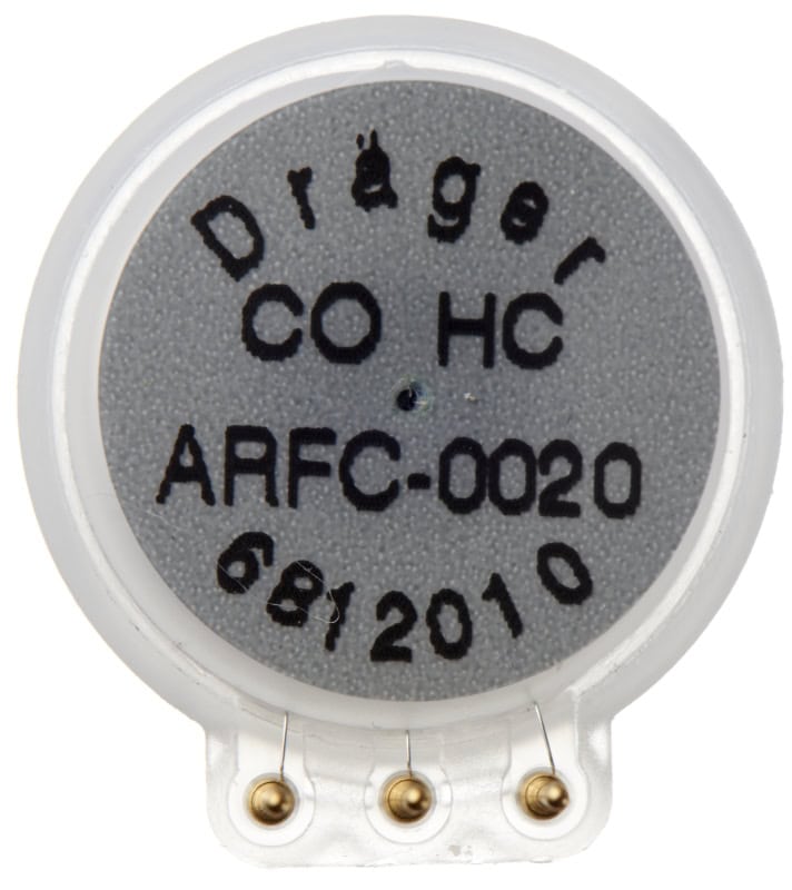 Preview: Dräger® XXS CO HC Sensor 6812010, Kohlenstoffmonoxid, Hohe Konzentrationen, 0 bis 10.000 ppm, Elektrochemischer Sensor, Für Dräger® Gasmessgeräte