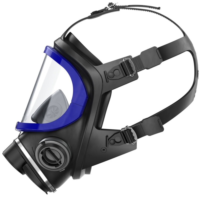 Preview: Dräger® X-plore® 5500 Gasmaske / Vollmaske R55270, Universalgröße, Schlagfeste PC Sichtscheibe, EPDM, Dräger® Bajonett-Klick Filteranschluss