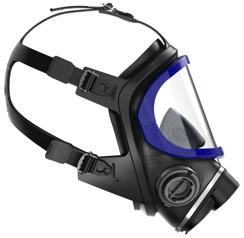 Preview: Dräger® X-plore® 5500 Gasmaske / Vollmaske R55270, Universalgröße, Schlagfeste PC Sichtscheibe, EPDM, Dräger® Bajonett-Klick Filteranschluss