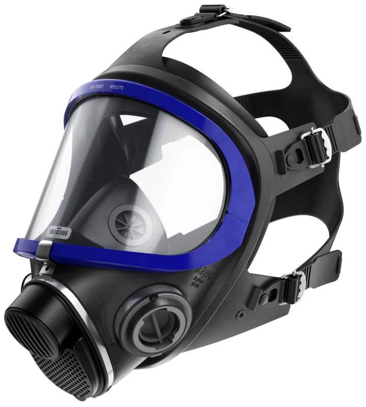 Preview: Dräger® X-plore® 5500 Gasmaske / Vollmaske R55270, Universalgröße, Schlagfeste PC Sichtscheibe, EPDM, Dräger® Bajonett-Klick Filteranschluss