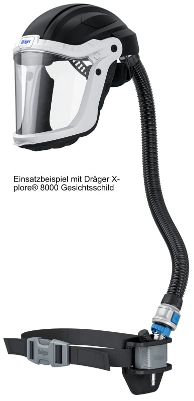 Preview: Dräger® X-plore® 9300 Druckluft Einheit 3363587, Ohne Hüftgurt, 4A/3B, Passend für Robuste Kopfteile, Hauben & Schweißermasken Gen. 2, Partikel- Gase- & Dämpfeschutz, Für Anwendungen in Industrie und Gesundheitswesen