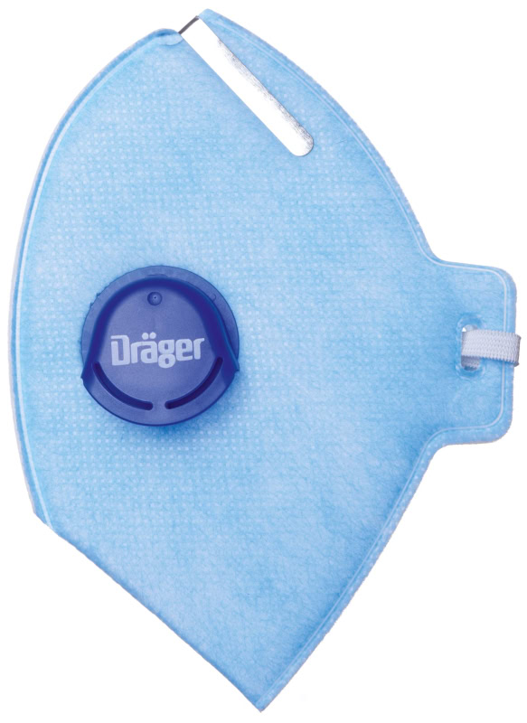 Preview: Dräger® X-plore® 1720+V FFP2 NR D Atemschutzmaske / Partikelmaske 3951384, Hygienisch einzelverpackt, Wirksamer Schutz gegen Feinstäube und Partikel bei hohem Tragekomfort