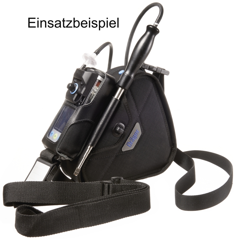 Preview: Dräger® X-am® PID Tasche 8327663, Schwarz, Für Dräger® X-am® 8000 zum Freimessen und Bereichsüberwachung