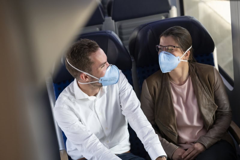 Preview: Dräger® X-plore® 1720 FFP2 NR D Atemschutzmaske / Partikelmaske 3951083, Universalgröße, Hygienisch einzelverpackt, Wirksamer Schutz gegen Feinstäube und Partikel bei hohem Tragekomfort