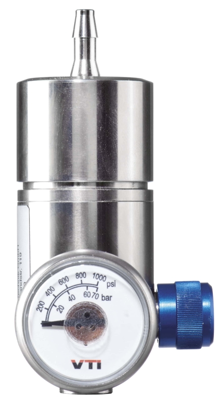 Preview: Dräger® Festdruck Regulierungsventil mit Flow Stop 8324251, Messing, Manuelles Ventil, 0,5 Liter/Min., Geeignet für nicht reaktive Gase, Für Dräger® X-Dock Station