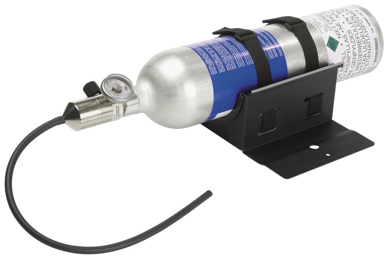 Preview: Dräger® X-dock® Prüfgas Tischhalterung 8321918, Für Dräger® Prüfgase zum Befestigen auf dem Tisch