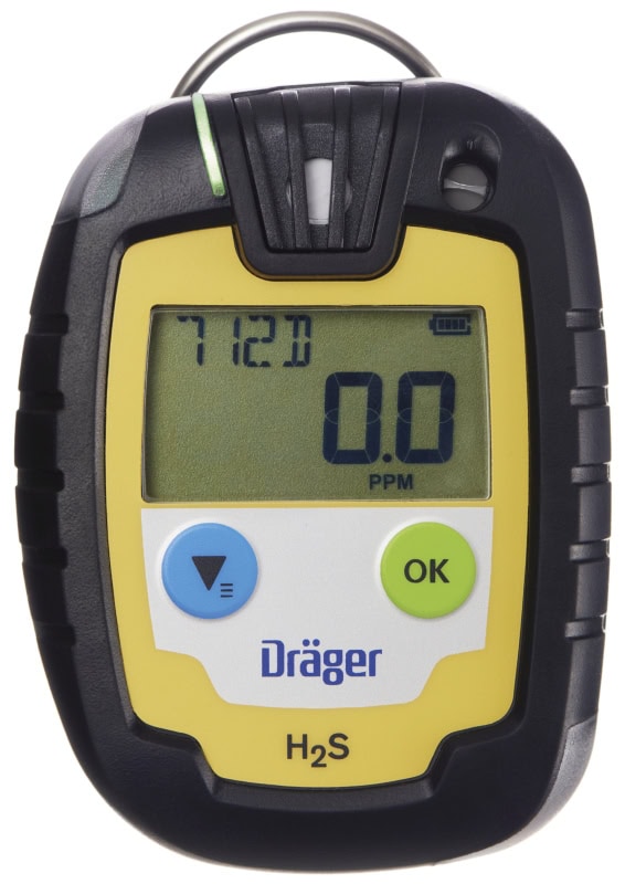 Preview: Dräger® Pac® 6000 Eingasmessgerät 8326320, Sensor: H2S, IP 68 Staub & Wasserdicht, Mobiles Gaswarngerät für Schwefelwasserstoff (H2S)