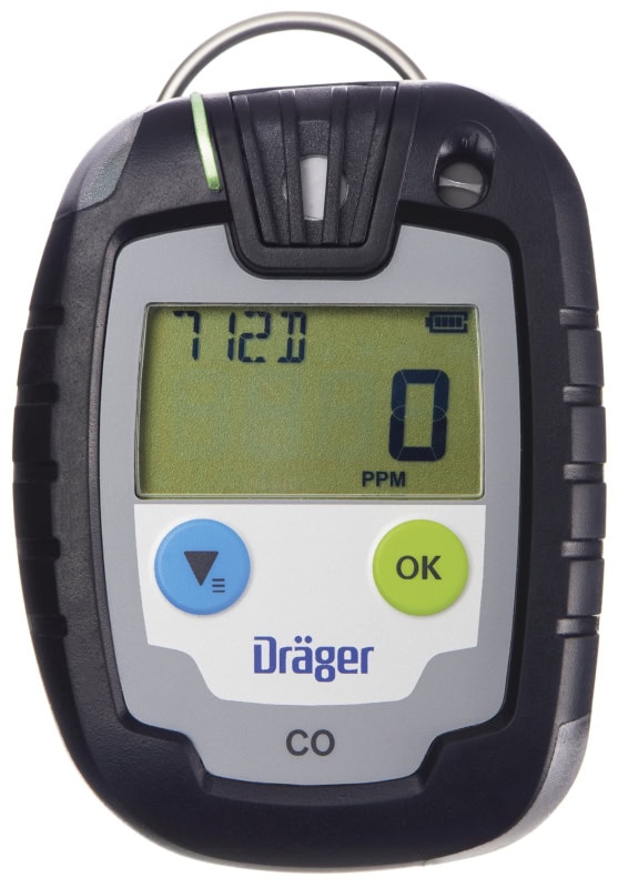 Preview: Dräger® Pac® 6000 Eingasmessgerät 8326321, Sensor: CO, IP 68 Staub & Wasserdicht, Mobiles Gaswarngerät für Kohlenstoffmonoxid (CO)