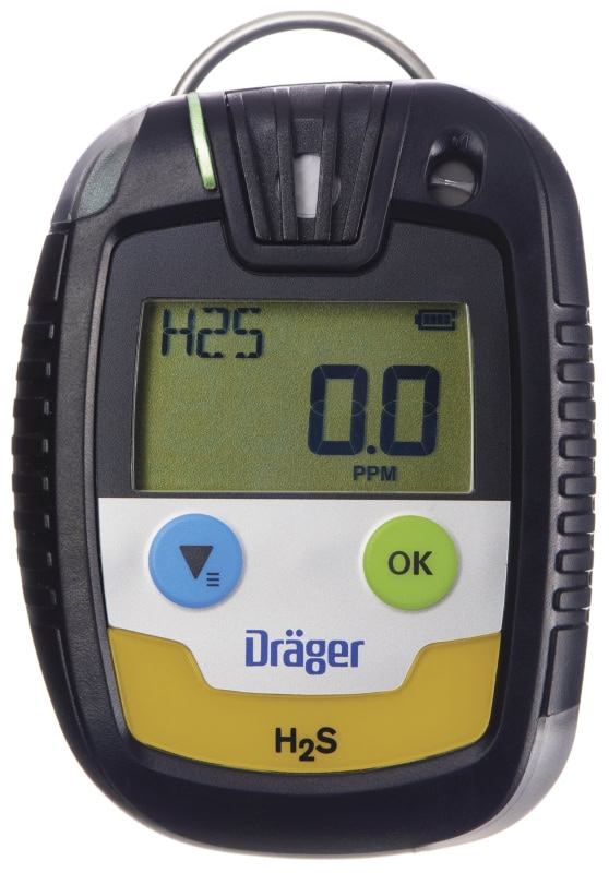 Preview: Dräger® Pac® 6500 Eingasmessgerät 8326330, Sensor: H2S, IP 68 Staub & Wasserdicht, Mobiles Gaswarngerät für Schwefelwasserstoff (H2S)