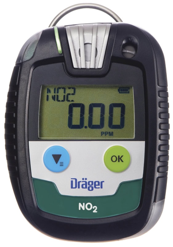 Preview: Dräger® Pac® 8000 Eingasmessgerät 8326358, Sensor: NO2, IP 68 Staub & Wasserdicht, Mobiles Gaswarngerät für Stickstoffdioxid (NO2)