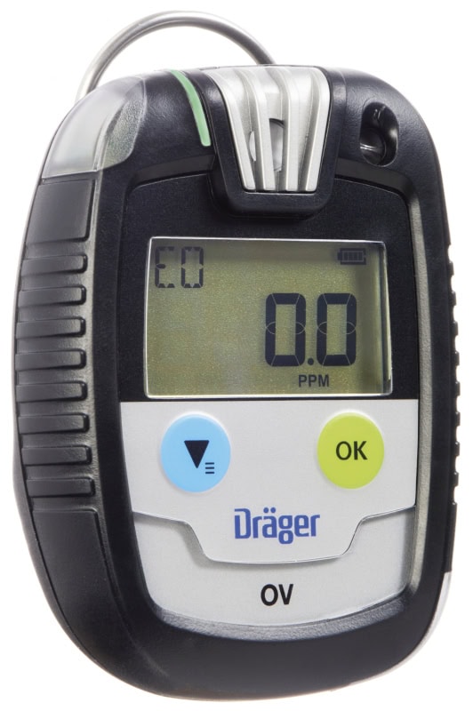 Preview: Dräger® Pac® 8000 Eingasmessgerät 8326356, Sensor: OV, IP 68 Staub & Wasserdicht, Mobiles Gaswarngerät für Organische Gase & Dämpfe