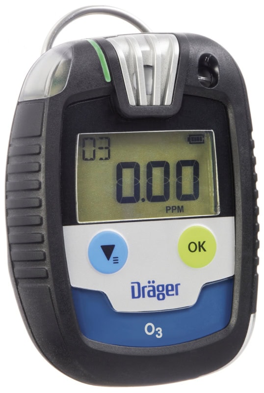 Preview: Dräger® Pac® 8000 Eingasmessgerät 8326359, Sensor: O3, IP 68 Staub & Wasserdicht, Mobiles Gaswarngerät für Ozon (O3)