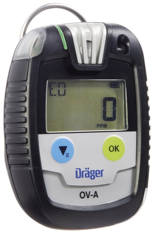 Preview: Dräger® Pac® 8000 Eingasmessgerät 8326357, Sensor: OV-A, IP 68 Staub & Wasserdicht, Mobiles Gaswarngerät für Organische Gase & Dämpfe