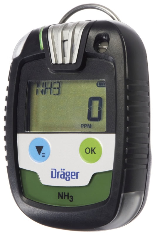 Preview: Dräger® Pac® 8000 Eingasmessgerät 8326354, Sensor: NH3, IP 68 Staub & Wasserdicht, Mobiles Gaswarngerät für Ammoniak (NH3)