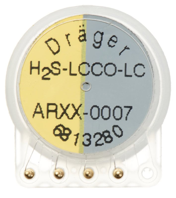Preview: Dräger® XXS H2S LC/CO LC Sensor 6813280, Schwefelwasserstoff / Kohlenstoffmonoxid, Geringe Querempfindlichkeit, 0 bis 100 ppm H2S / 0 bis 2.000 ppm CO, Elektrochemischer Dual Sensor, Für Dräger® Gasmessgeräte