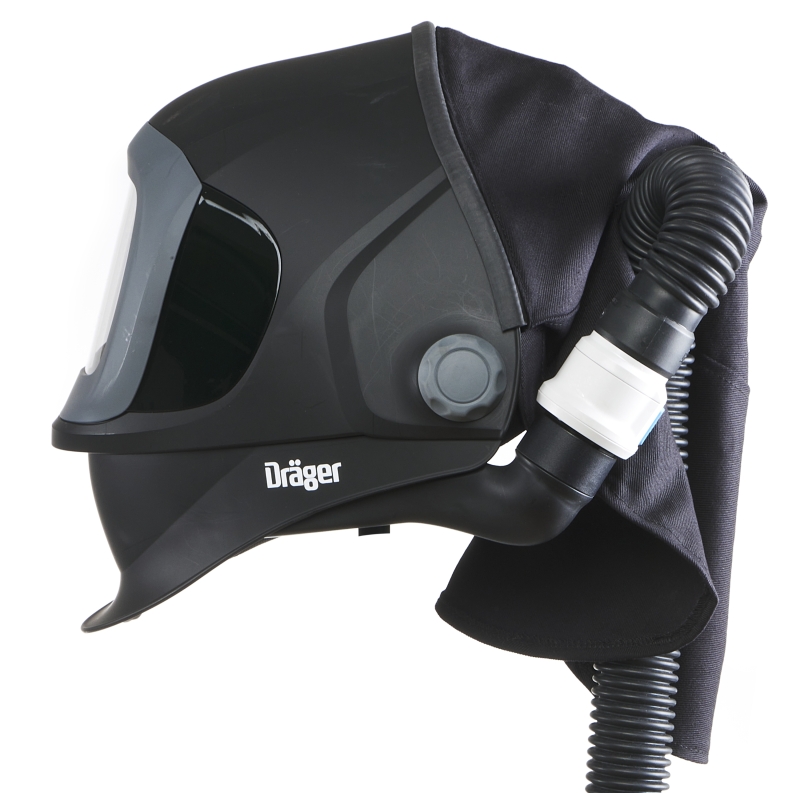 Preview: Dräger® X-plore® 8000 Nackenschutz 3738001, Flammhemmend, Für Premium Schweißerschutzvisier, Schwarz, Ersatzteil