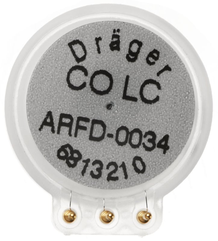 Preview: Dräger® XXS CO LC Sensor 6813210, Kohlenstoffmonoxid, Geringe Querempfindlichkeit, 0 bis 2.000 ppm, Elektrochemischer Sensor, Für Dräger® Gasmessgeräte
